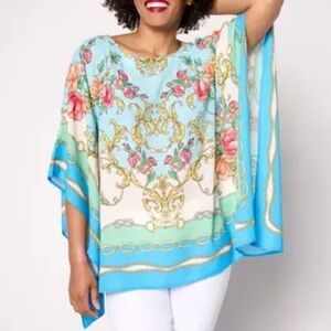 Belle Kim Gravel High Status Poncho Top